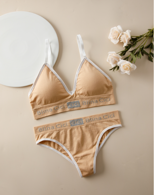 Womens Underwear Set Sports With Push bra And elastic panties